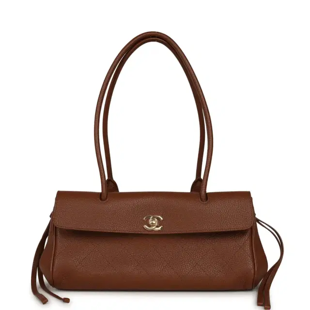 Chanel Small "Urban Essential" East West Shopping Tote Brown Caviar Gold Hardware Chanel Small "Urban Essential" East West Shopping Tote Brown Caviar Gold Hardware