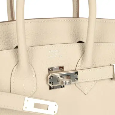 HERMÈS Hermes Birkin 25 Craie Togo Palladium Hardware | Thumbnail 7 HERMÈS Hermes Birkin 25 Craie Togo Palladium Hardware | Thumbnail 7