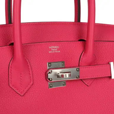 HERMÈS Hermes Birkin 30 Rose Mexico Togo Palladium Hardware | Thumbnail 7 HERMÈS Hermes Birkin 30 Rose Mexico Togo Palladium Hardware | Thumbnail 7