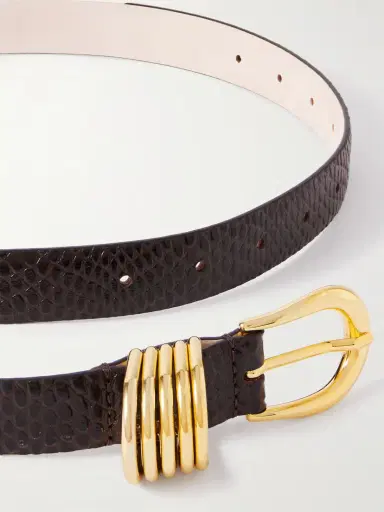 Déhanche Hollyhock Viper Snake-effect Leather Belt | Thumbnail 3 Déhanche Hollyhock Viper Snake-effect Leather Belt | Thumbnail 3