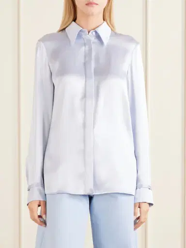 Gabriela Hearst Cruz Silk-satin Shirt | Thumbnail 3 Gabriela Hearst Cruz Silk-satin Shirt | Thumbnail 3