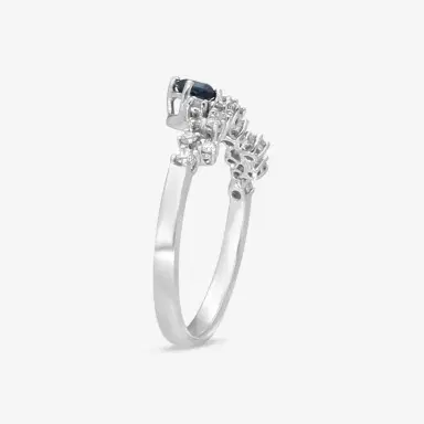 Damiani Damiani 18K White Gold Diamond & Sapphire Ring Sz. 6.25 by The Solist | Thumbnail 2 Damiani Damiani 18K White Gold Diamond & Sapphire Ring Sz. 6.25 by The Solist | Thumbnail 2