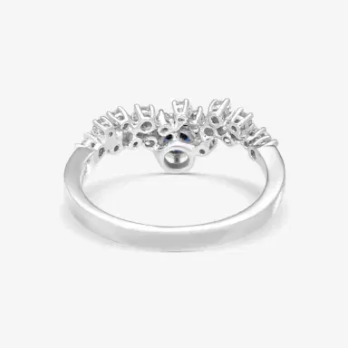 Damiani Damiani 18K White Gold Diamond & Sapphire Ring Sz. 6.25 by The Solist | Thumbnail 3 Damiani Damiani 18K White Gold Diamond & Sapphire Ring Sz. 6.25 by The Solist | Thumbnail 3