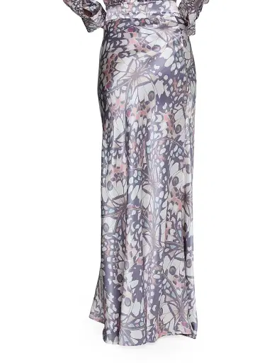 L'Agence Women's Ryker Butterfly-Print Silk Maxi Skirt - Multi Butterfly Wing - Size 16 | Thumbnail 5 L'Agence Women's Ryker Butterfly-Print Silk Maxi Skirt - Multi Butterfly Wing - Size 16 | Thumbnail 5
