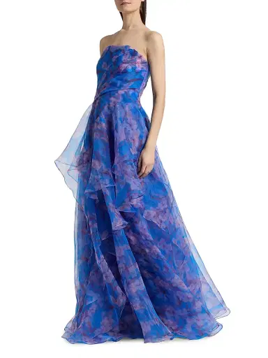 THEIA Women's Orelia Organza Strapless Gown - Lavendar Haze - Size 16 | Thumbnail 2 THEIA Women's Orelia Organza Strapless Gown - Lavendar Haze - Size 16 | Thumbnail 2