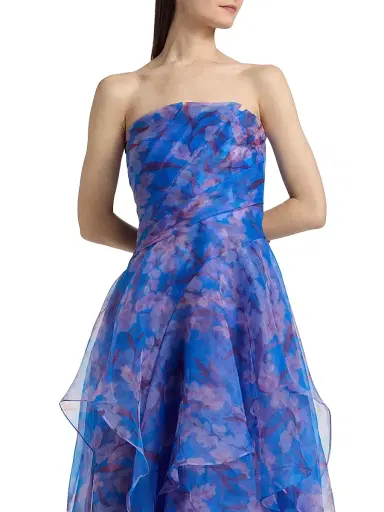 THEIA Women's Orelia Organza Strapless Gown - Lavendar Haze - Size 16 | Thumbnail 6 THEIA Women's Orelia Organza Strapless Gown - Lavendar Haze - Size 16 | Thumbnail 6