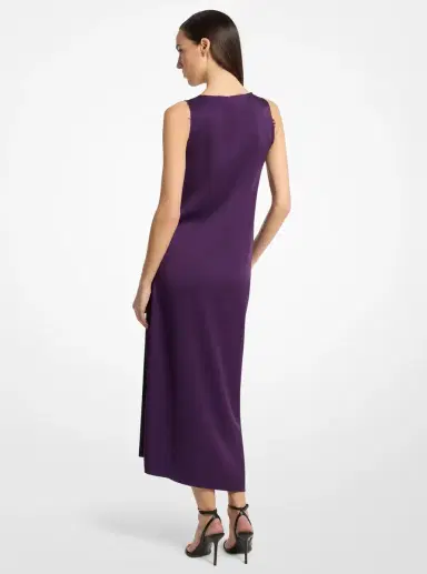Michael Kors Collection Draped Satin Tank Dress | Thumbnail 2 Michael Kors Collection Draped Satin Tank Dress | Thumbnail 2