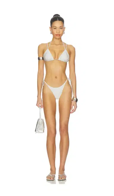 Frankies Bikinis X Jennie Mabel Satin Bottom | Thumbnail 4 Frankies Bikinis X Jennie Mabel Satin Bottom | Thumbnail 4