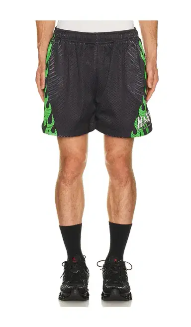 Market Toxic Flames Mesh Shorts | Thumbnail 1 Market Toxic Flames Mesh Shorts | Thumbnail 1