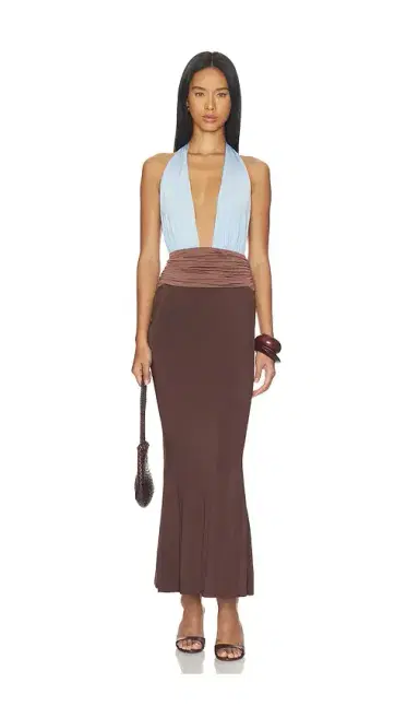 Tiger Mist Jenni Maxi Plunge Dress | Thumbnail 2 Tiger Mist Jenni Maxi Plunge Dress | Thumbnail 2