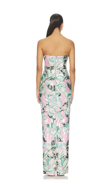 Bronx and Banco Calypso Sequin Dahlia Strapless Maxi Dress | Thumbnail 3 Bronx and Banco Calypso Sequin Dahlia Strapless Maxi Dress | Thumbnail 3