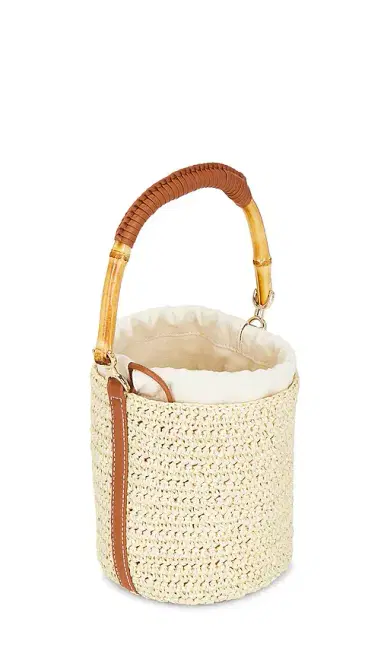 Self-Portrait Soft Raffia Bucket Bag | Thumbnail 4 Self-Portrait Soft Raffia Bucket Bag | Thumbnail 4