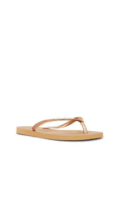 Havaianas Slim Logo Metallic Sandal | Thumbnail 3 Havaianas Slim Logo Metallic Sandal | Thumbnail 3