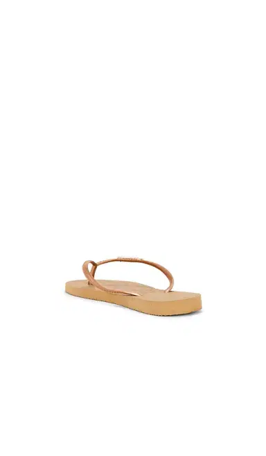 Havaianas Slim Logo Metallic Sandal | Thumbnail 4 Havaianas Slim Logo Metallic Sandal | Thumbnail 4