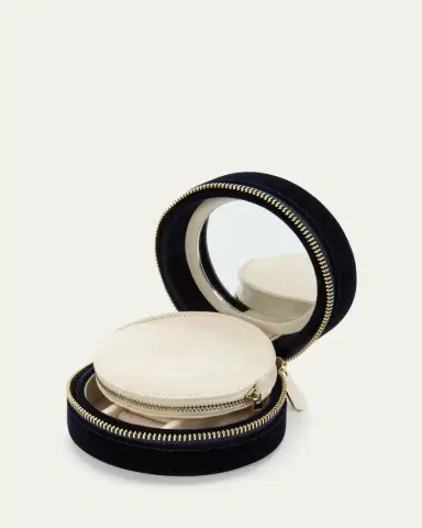 WOLF Zoe Round Travel Jewelry Case | Thumbnail 2 WOLF Zoe Round Travel Jewelry Case | Thumbnail 2