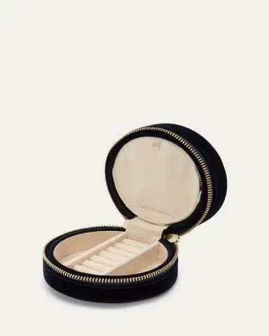 WOLF Zoe Round Travel Jewelry Case | Thumbnail 3 WOLF Zoe Round Travel Jewelry Case | Thumbnail 3