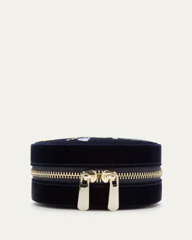 WOLF Zoe Round Travel Jewelry Case | Thumbnail 4 WOLF Zoe Round Travel Jewelry Case | Thumbnail 4
