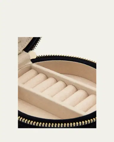 WOLF Zoe Round Travel Jewelry Case | Thumbnail 5 WOLF Zoe Round Travel Jewelry Case | Thumbnail 5