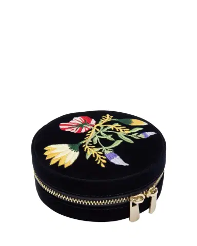 WOLF Zoe Round Travel Jewelry Case | Thumbnail 1 WOLF Zoe Round Travel Jewelry Case | Thumbnail 1