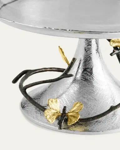 Michael Aram Butterfly Ginkgo Pastry Dish with Dome | Thumbnail 4 Michael Aram Butterfly Ginkgo Pastry Dish with Dome | Thumbnail 4