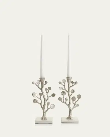 Michael Aram Botanical Leaf Candleholders, Set of 2 | Thumbnail 2 Michael Aram Botanical Leaf Candleholders, Set of 2 | Thumbnail 2
