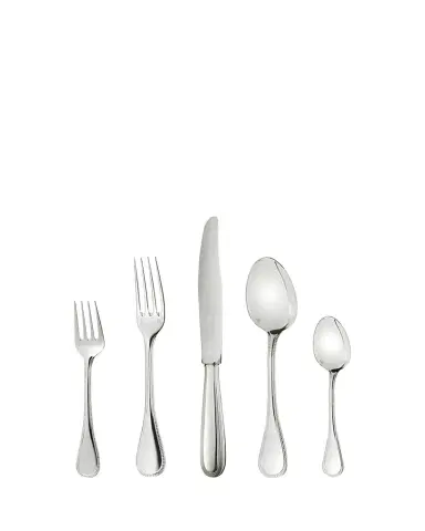 Christofle Perles Silver-Plated 5-Piece Place Setting | Thumbnail 1 Christofle Perles Silver-Plated 5-Piece Place Setting | Thumbnail 1