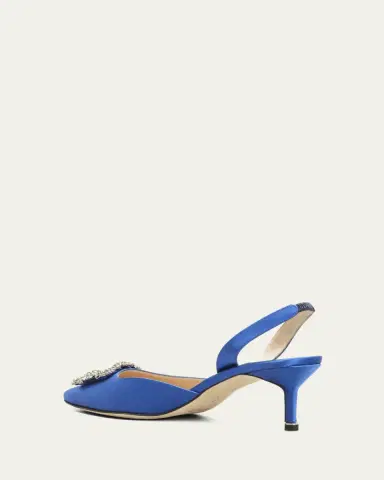 Manolo Blahnik Hangisi Crystal Buckle Slingback Pumps | Thumbnail 4 Manolo Blahnik Hangisi Crystal Buckle Slingback Pumps | Thumbnail 4