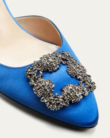 Manolo Blahnik Hangisi Crystal Buckle Slingback Pumps | Thumbnail 5 Manolo Blahnik Hangisi Crystal Buckle Slingback Pumps | Thumbnail 5