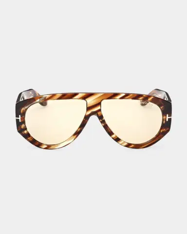 Tom Ford Patterned Round Acetate Sunglasses | Thumbnail 2 Tom Ford Patterned Round Acetate Sunglasses | Thumbnail 2