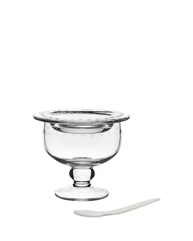 William Yeoward Crystal Katerina Caviar Server For 2 With Spoon | Thumbnail 1 William Yeoward Crystal Katerina Caviar Server For 2 With Spoon | Thumbnail 1