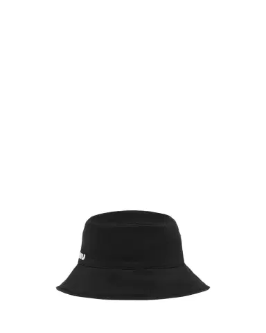 Miu Miu Logo Velvet Bucket Bag | Thumbnail 1 Miu Miu Logo Velvet Bucket Bag | Thumbnail 1