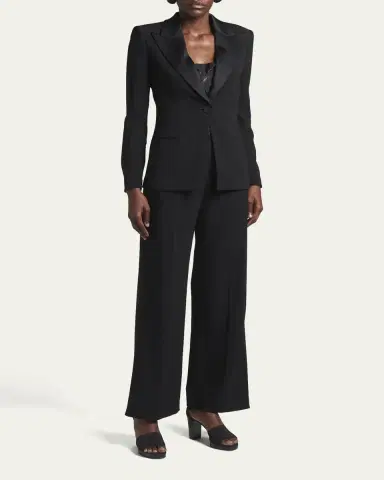 Giorgio Armani Single-Breasted Tuxedo Jacket | Thumbnail 2 Giorgio Armani Single-Breasted Tuxedo Jacket | Thumbnail 2