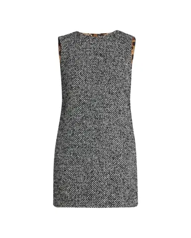 Dolce & Gabbana Tweed Sleeveless Mini Dress | Thumbnail 1 Dolce & Gabbana Tweed Sleeveless Mini Dress | Thumbnail 1