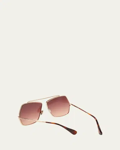 Max Mara Elsa Geo Metal Butterfly Sunglasses | Thumbnail 3 Max Mara Elsa Geo Metal Butterfly Sunglasses | Thumbnail 3