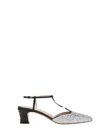 Gucci Marmont Glitter T-Strap Pumps | Thumbnail 1 Gucci Marmont Glitter T-Strap Pumps | Thumbnail 1