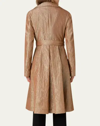 Akris punto Water-Repellent Double-Breast Belted Coat | Thumbnail 3 Akris punto Water-Repellent Double-Breast Belted Coat | Thumbnail 3