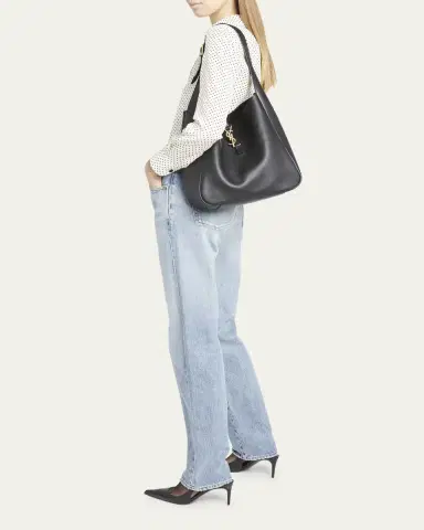 Saint Laurent Le 5 A 7 Large Shoulder Bucket Bag in Smooth Leather | Thumbnail 5 Saint Laurent Le 5 A 7 Large Shoulder Bucket Bag in Smooth Leather | Thumbnail 5