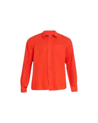Vilebrequin Men's Caroubis Solid Linen Sport Shirt | Thumbnail 1 Vilebrequin Men's Caroubis Solid Linen Sport Shirt | Thumbnail 1