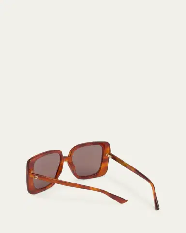 Gucci Oversized Square Havana Acetate Sunglasses | Thumbnail 2 Gucci Oversized Square Havana Acetate Sunglasses | Thumbnail 2