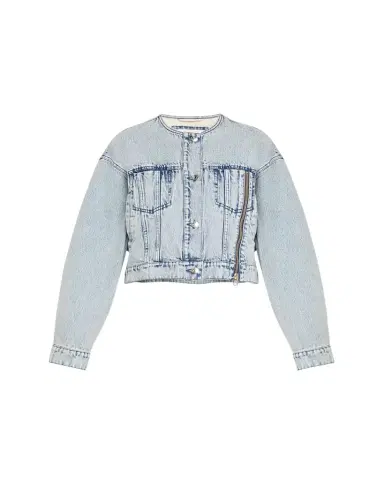 3.1 Phillip Lim Collarless Denim Jacket | Thumbnail 1 3.1 Phillip Lim Collarless Denim Jacket | Thumbnail 1