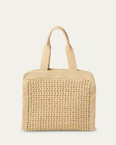 Miu Miu Crochet Logo Tote Bag | Thumbnail 6 Miu Miu Crochet Logo Tote Bag | Thumbnail 6