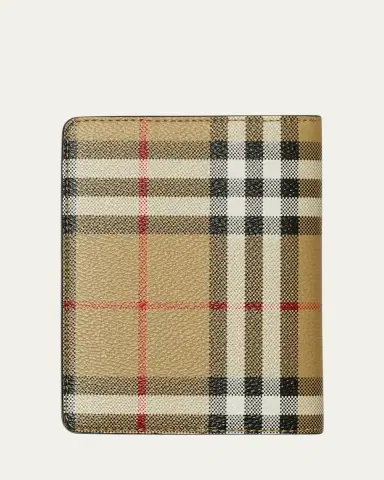 Burberry Check Bifold Passport Holder | Thumbnail 3 Burberry Check Bifold Passport Holder | Thumbnail 3