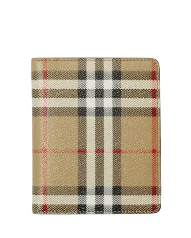 Burberry Check Bifold Passport Holder | Thumbnail 1 Burberry Check Bifold Passport Holder | Thumbnail 1