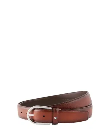 Montblanc Men's Leather Horseshoe-Buckle Business Belt | Thumbnail 1 Montblanc Men's Leather Horseshoe-Buckle Business Belt | Thumbnail 1