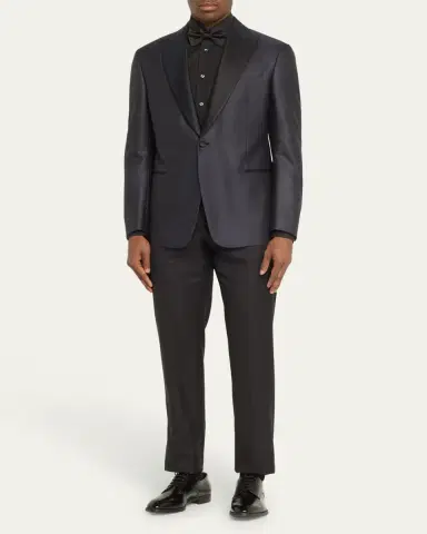 Giorgio Armani Men's Textured Dinner Jacket | Thumbnail 2 Giorgio Armani Men's Textured Dinner Jacket | Thumbnail 2