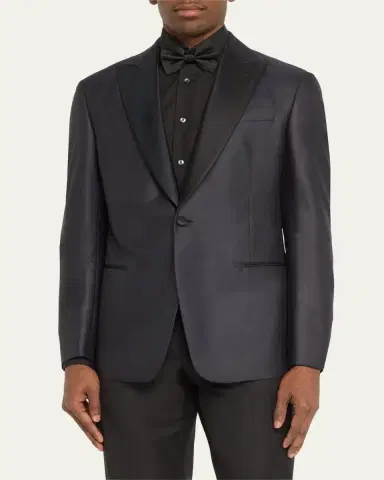 Giorgio Armani Men's Textured Dinner Jacket | Thumbnail 4 Giorgio Armani Men's Textured Dinner Jacket | Thumbnail 4