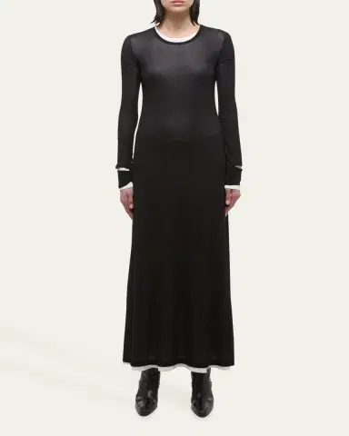 Helmut Lang Double-Layer Maxi Dress | Thumbnail 2 Helmut Lang Double-Layer Maxi Dress | Thumbnail 2