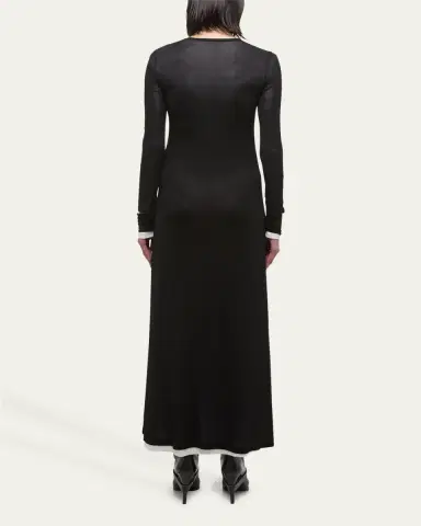 Helmut Lang Double-Layer Maxi Dress | Thumbnail 3 Helmut Lang Double-Layer Maxi Dress | Thumbnail 3