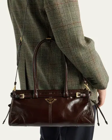 Prada Bonnie Medium Leather Shoulder Bag | Thumbnail 12 Prada Bonnie Medium Leather Shoulder Bag | Thumbnail 12