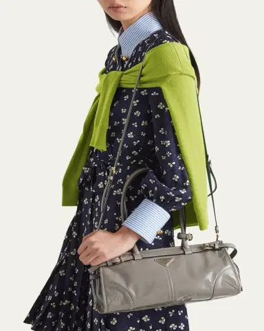 Prada Bonnie Medium Leather Shoulder Bag | Thumbnail 6 Prada Bonnie Medium Leather Shoulder Bag | Thumbnail 6